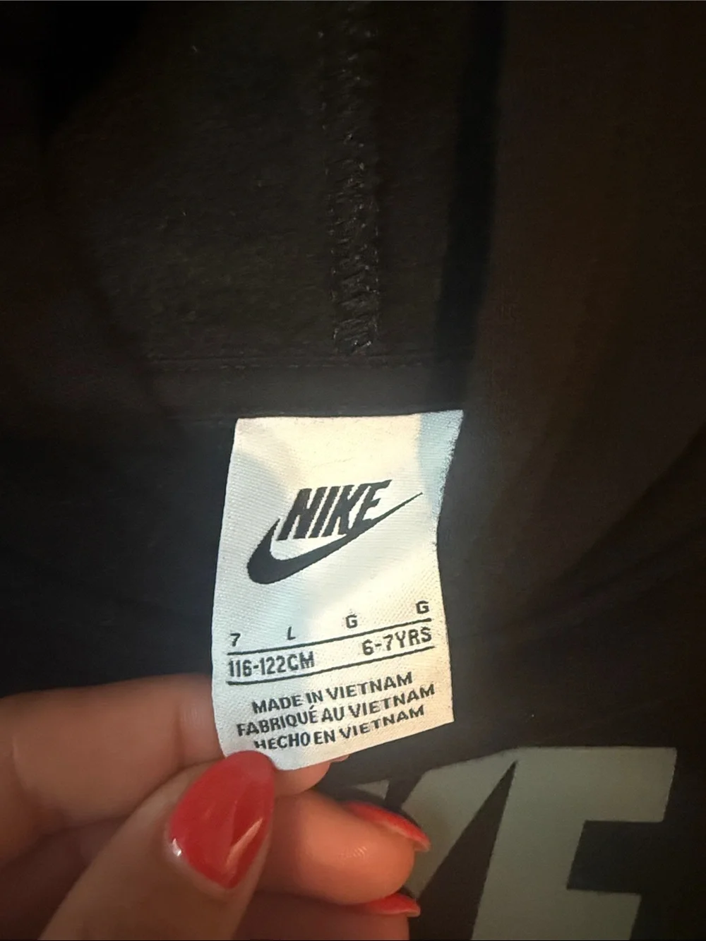 Nike Black Hoodie with Gray Nike Air Logo